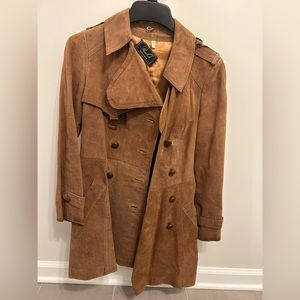 VINTAGE Skin Or Suede Jacket Made in Israel